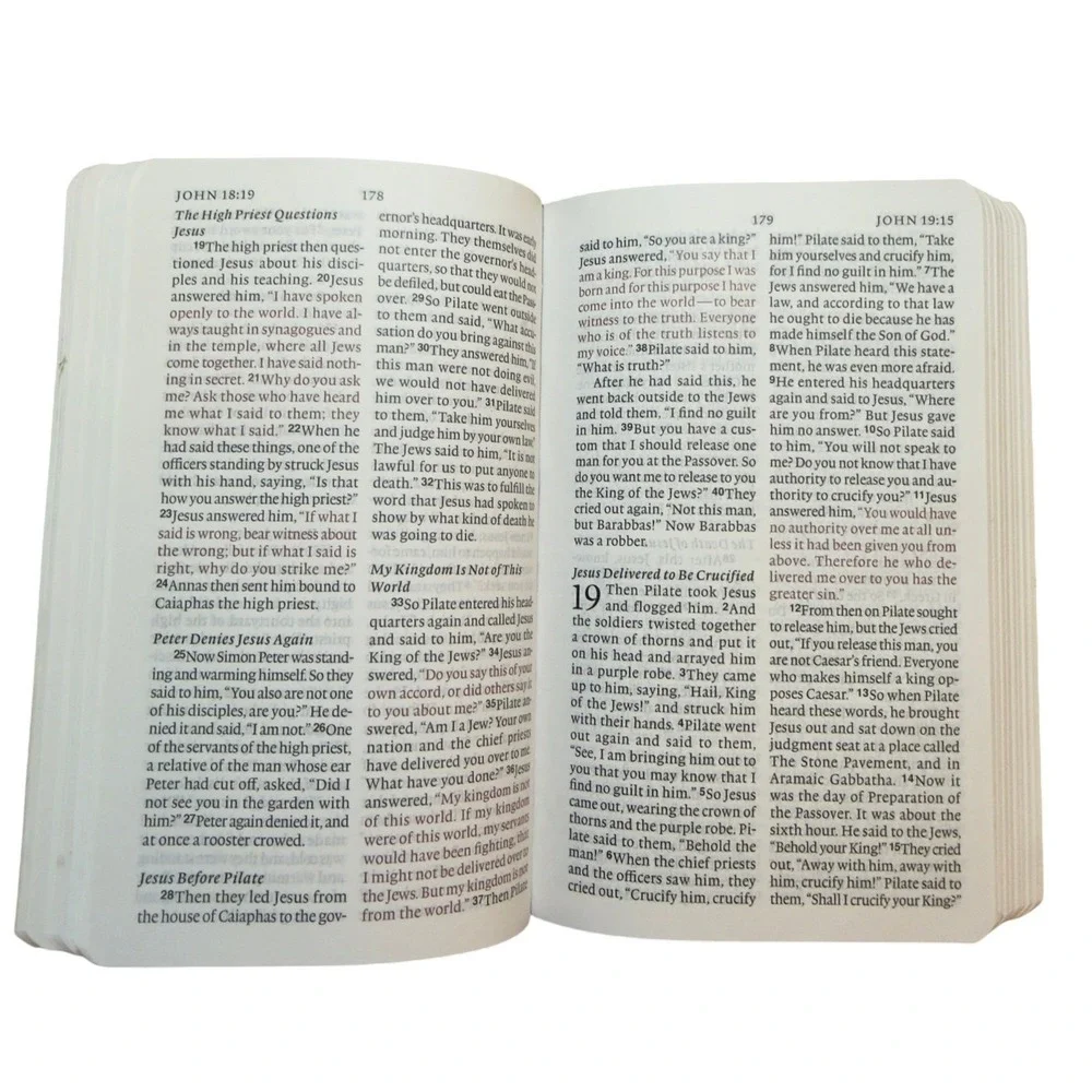 Paul's Leather Co ESV Pocket Bible New Testament Psalms Proverbs Tan Leather Yap